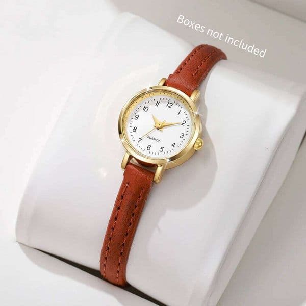 Fashion Small Dial Women's Quartz Watch Ladies Leather Strap Wrist Watches Reloj MujerWithout Box