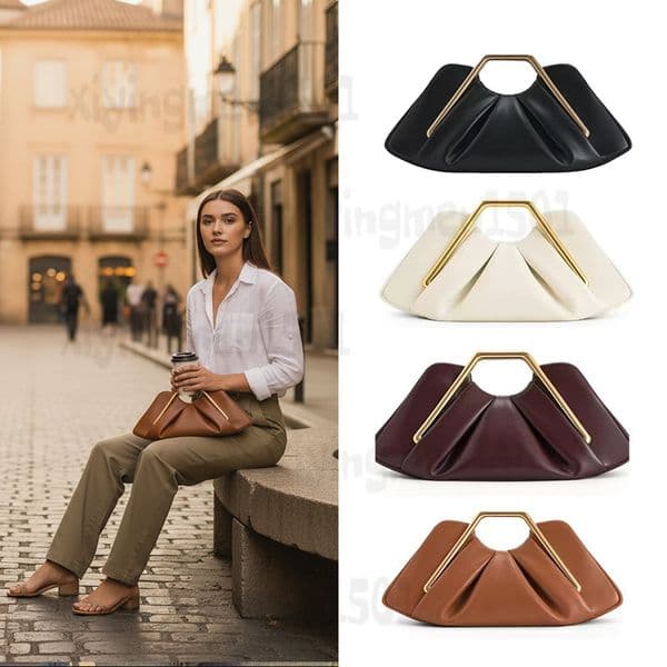 New Fashion Cloud Bag Light Luxury High-end Pleated Bag Dumpling Bag Womens Simple Handbag Evening Bag