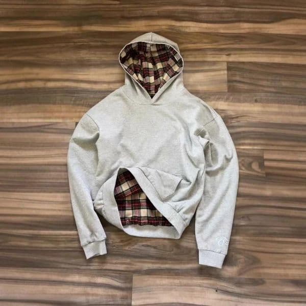 Men's Hoodies Korean Style Reversible Waffle Checkered Hip-hop Hoodie Streetwear Zip Up Sweatshirt Gothic Harajuku Street Fashion
