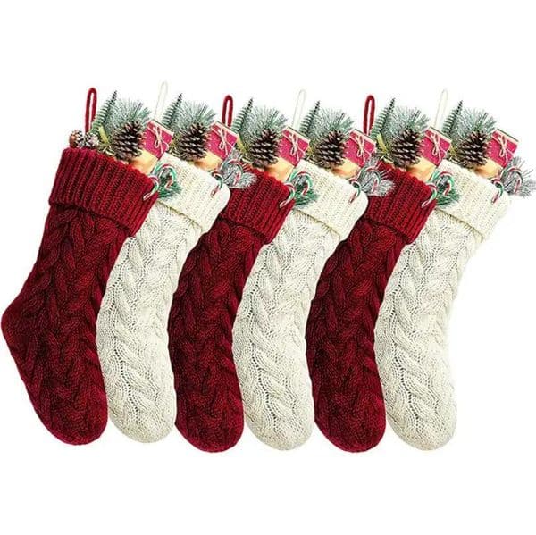 Personalized High Quality Christmas Stocking Gift Bags Knit Decorations Xmas Socking Large Decorative Soc I