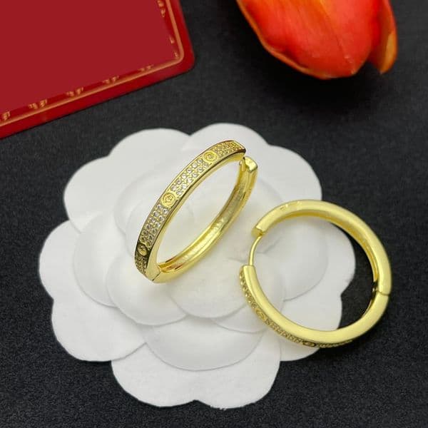 Letters Earrings Designer Simple Earing Stud for Women Classic Vintage Luxury Round Ear Studs for Gifts Jewelry Accessories