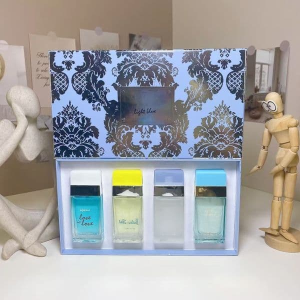 Luxury Perfume lady parfum 30ml 4pcs set with suit box kit essential intense Men Women Fragrance Toilette woman Long Lasting Smell Cologne Spray charming Fast ship