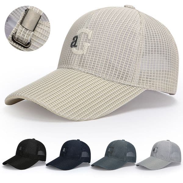 Outdoor Cool-printed Men's Summer Ice Silk Sun Hat Quick-drying Material Outdoor Sun Protection Beanie Style Designer Hat