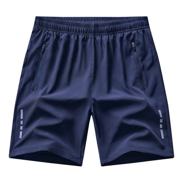 Cross-border ice silk summer sports quick-dry loose plus-size knee-length shorts men, suitable for running, beach, and casual wear