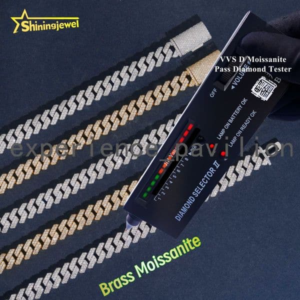 10mm BRASS Moissanite Cuban Chain Iced Out Jewelry Moissanite Cuban Necklace Bracelet Custom Hip Hop Diamond Cuban Links