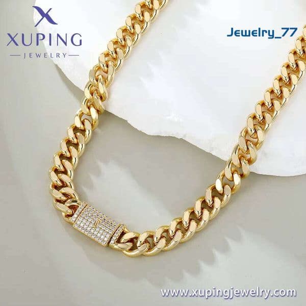 Chain Link Xuping Cuban 14K Gold Plated Color Necklace And Bracelet Women Men Personality Rapper Jewelry Set Jewelry77