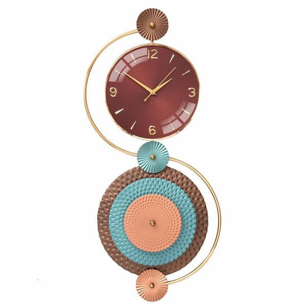Modern light luxury home for living room, creative American-style wall decoration, personalized quartz clock