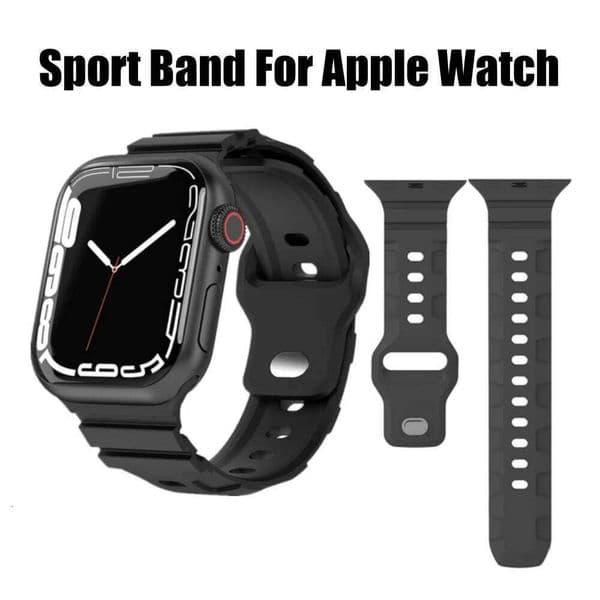 Silicone Strap for Apple Watch 46mm 42 45 41 49 38 40 44mm correa Bracelet iWatch Series 10 9 8 7 6 5 4 SE Ultra 2 Band