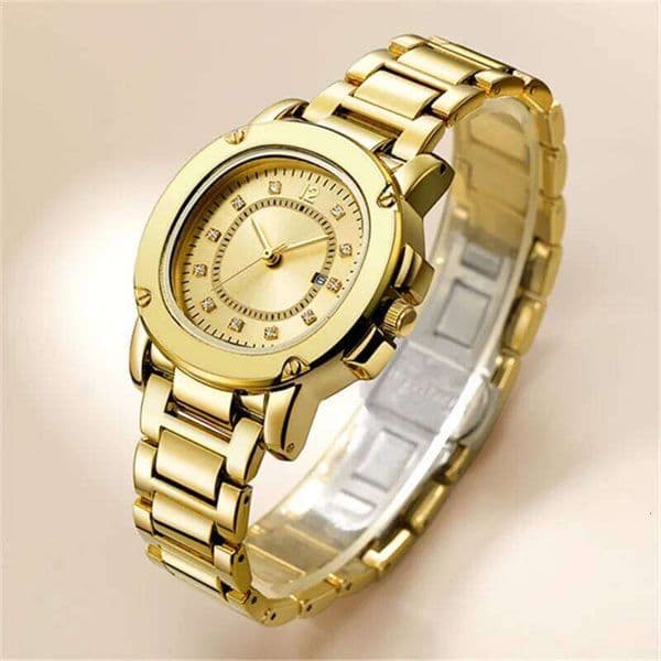 Genuine Big Brand Women Luxury Bracelet Watches Golden Ladies Girls Gifts Date Quartz Wrist Watch Relogios Feminino Fashions