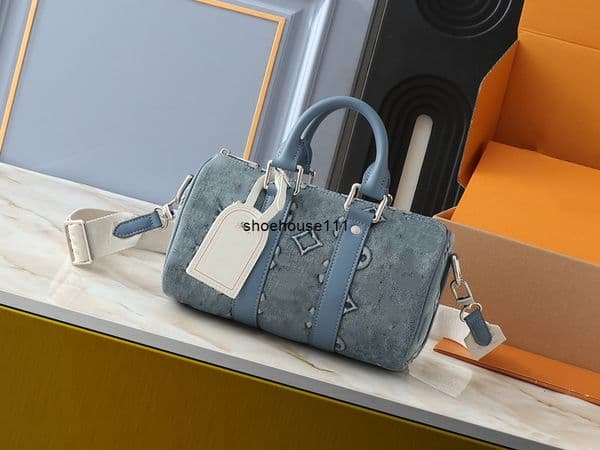Evening Bags Shoulder Bags Evening Bags Shoulder Bags Designers Keep 25 Luxury Designer High Quality Denim Leather Shoulder Bag Handbag Boston Boy Messenger Bag