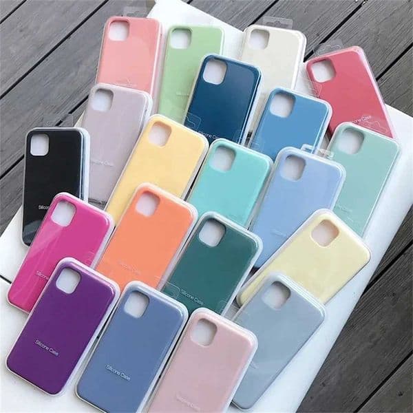 Silicone Case for iPhone 16 16e Air 17 13 15 14 12 11 Pro Max Plus Phone Official Protective Cover Capa fundas H260321