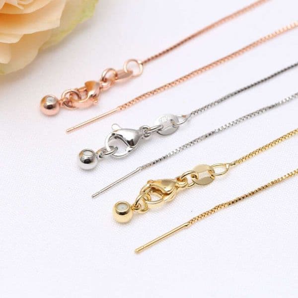 DIY Handmade 14K Gold Filled Universal Adjustable Box Chain Copper Plated Color Retention Necklace Manufacturer Wholesale