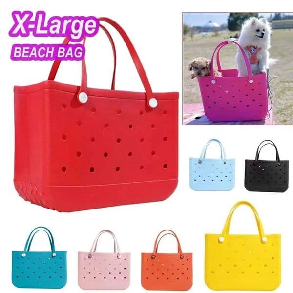 Summer XXL handle Womens designer Bogger PVC plastic Waterproof Basket shopping Bags large tote weekend travel Beach bags handbag messenger clutch Makeup