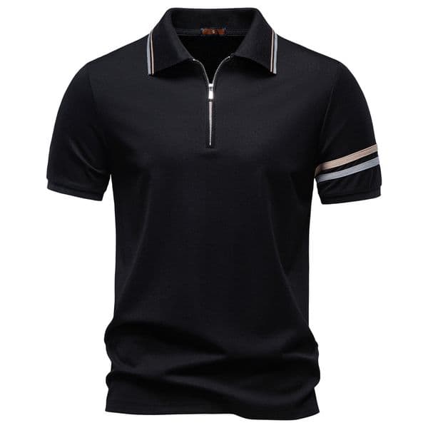 2026 Spring/summer New Style Turn-down Collar Zipper Polo Shirt European Size Business Casual Men's Designer Polo Hoodie Tencel Designer T-shirt Short Sleeve Polo