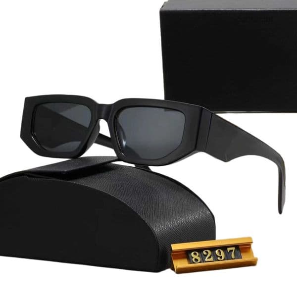 luxury 8297 XY Top Sunglasses Polarizing lens designer womens Mens Goggle senior Eyewear For Women eyeglasses frame Vintage Metal Sun Glasses With Box leopard