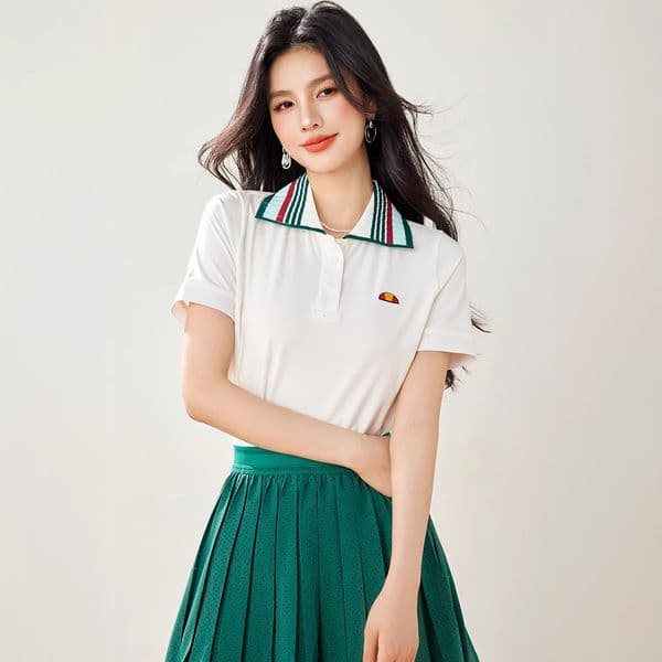 Women's Polo Designer Hoodie Summer Short-sleeve Ice Silk Designer T-shirt Knit Polo Shirt With Collar French Style Luxury Top