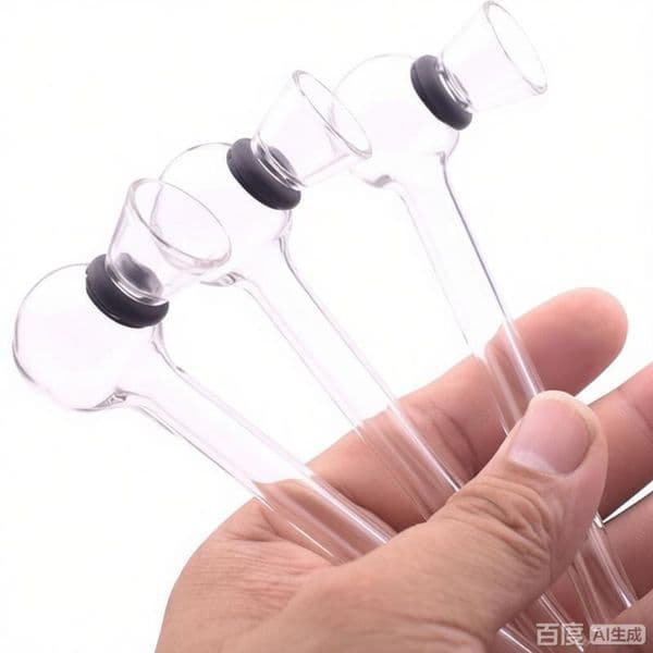 Wholesale Clear Double use 4inch mini Glass oil burner pipe thick heady glass hand tobacco pipes for smoking with glass bowl