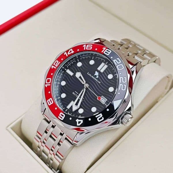 Business Men's Skeleton Design, Stainless Steel Strap, High-End Luxury Diver's Fully Automatic Mechanical Watch, Stylish Casual Versatile Personalized Watch