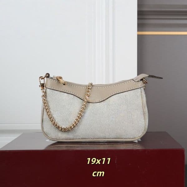 Women Chain Purse Bags Mini Chain Bag Underarm Bags Ophisia Bag Hobo Bag Clutch Shoulder Bags Classic Lady Handbag Wallet Full Letter 19cm