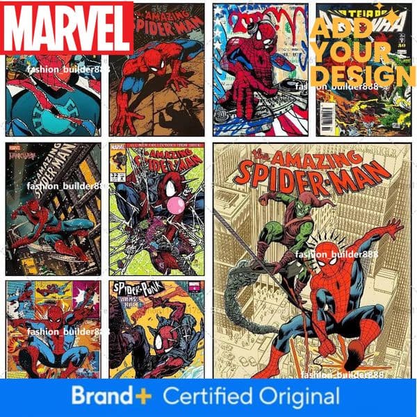 Anime S-spider M-man Poster Self-adhesive Art Waterproof Paper Sticker Coffee House Bar Room Wall Decor