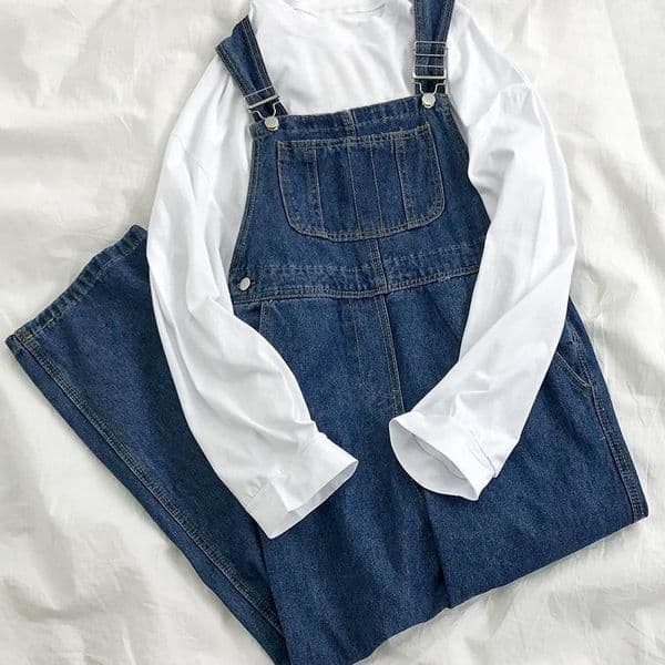 Women's Denim Overalls Autumn New Korean Style Loose Age-reducing Wide-leg Designer Pants Student Slimming Jumpsuit Pants Ins