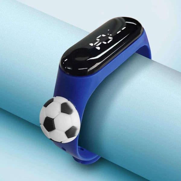 New Outdoor Sports Bracelet Simple Cartoon Football Student Electronic Watch Children's Festival Gift