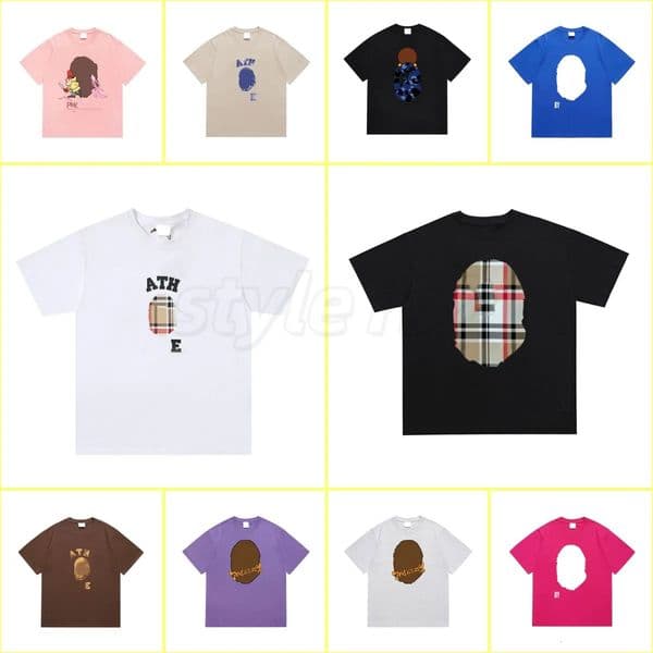 Men's Designer T Shirt Cotton High Street Trendy T-shirt Graffiti Fashion Men Women t shirt Hip Hop Clothes Summer Casual Short Sleeves Tee Loose Sweatshirt c7
