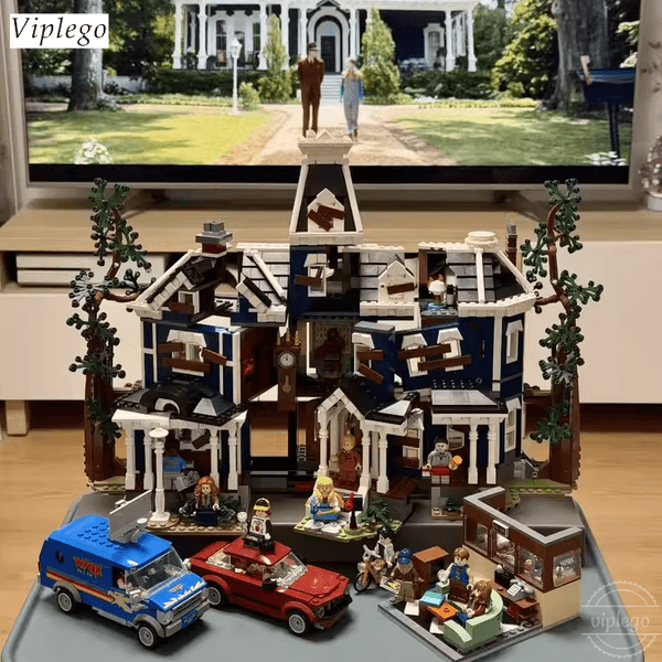 LEG0 Icons Stranger Things 11370 the creel House top quality 1:1 size replica Building Bricks 2593pcs Standard Bricks Holiday Gift Children's Toy