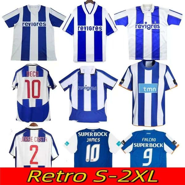 03 04 10 11 Porto Retro Soccer Jerseys 90 93 94 95 97 98 99 JAMES FALCAO DECO Home Away Classic Vintage Football Shirt Camiseta Futbol Shirt