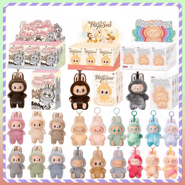 Labubu 11 17Cm Labubu Clothes Designer Doll V1 V2 V3 La Bubu Big Into Energy Blind Box Have A Seat Keychain A2