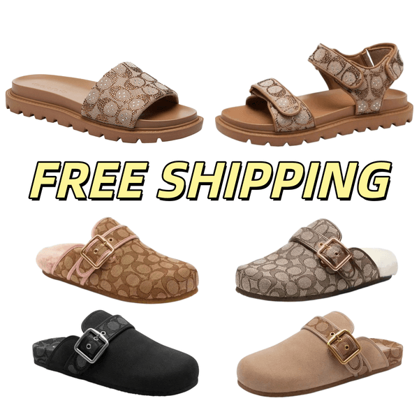 Designer Slippers sandals Men and Women brown slides Genuine Leather Casual Shoe summer beach gladiator Mules hasp Woman top quality Flat Slide Designer67