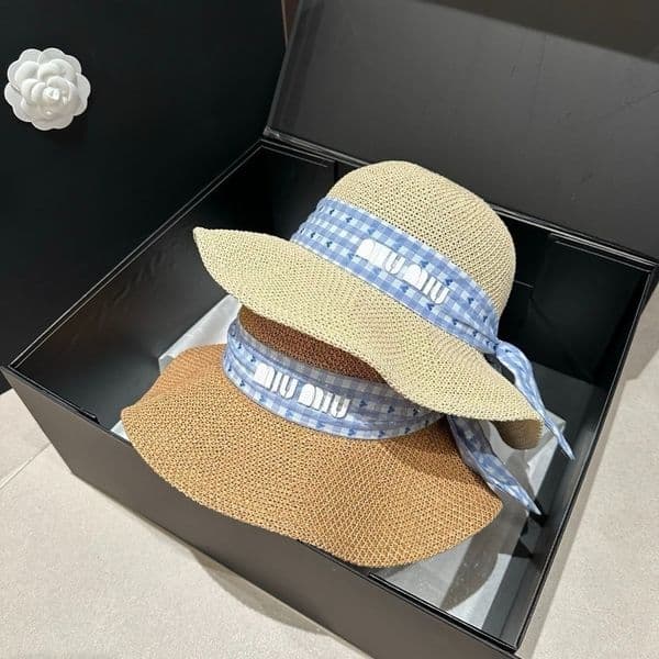 Bucket Hat Designer Women Woven Grass Wide Brim Fisherman Hat Men and Women Summer Breathable Sunscreen Large Brim Beach Vacation