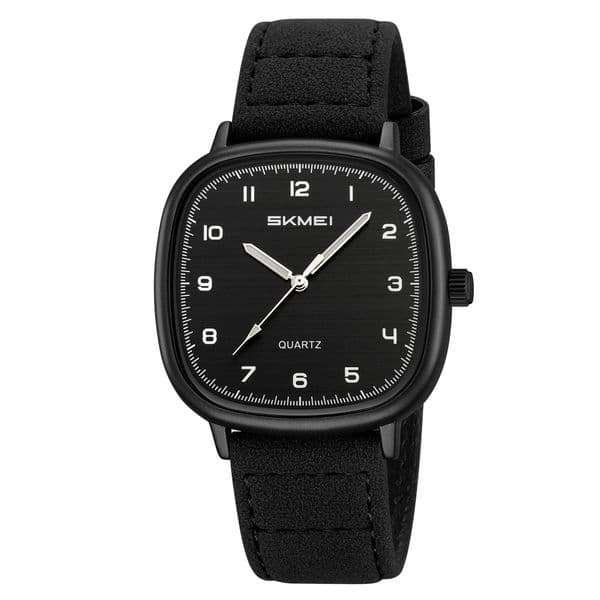 Sports quartz watch for men, retro design leather strap wristwatch, 8student party watch, in-stock wholesale source