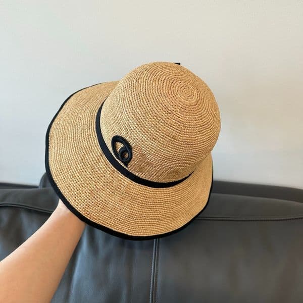 Hats Designers Women Hat Women Cap Designer Wide Brim Woven Grass Fisherman Chapeau Spring Breathable Sunscreen Large Brim Vacation Beach