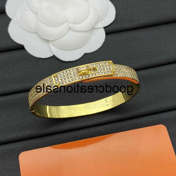 Designer H-Style Bangle 2026 New Luxury Inlaid Full Diamond Pig Nose Bracelet Letter H Starry Sky Bracelet Benchmark 0TGF R7EW