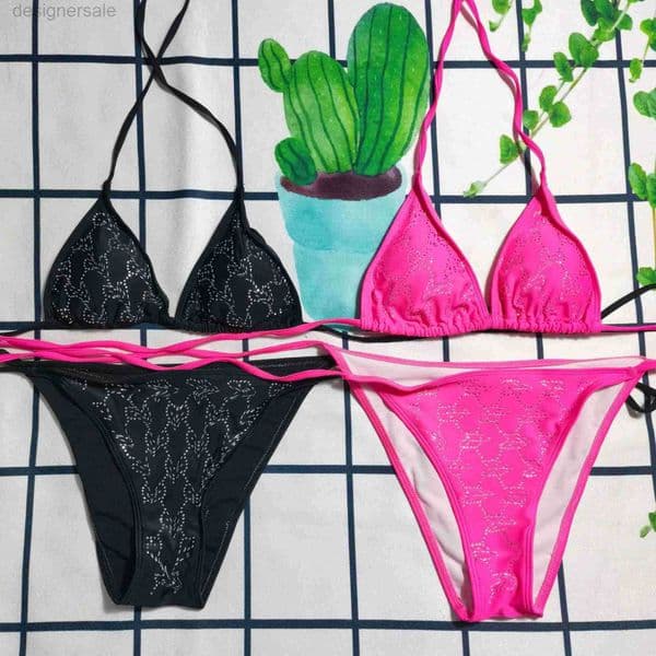 Designer Swimwear Womens Bikini Sets Sexy Swimsuits Ladies Swimwear Rhinestone Style Party Sets