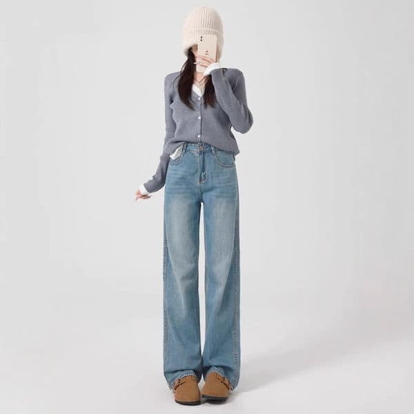 Wide-leg Jeans For Women New Spring Summer Small Tall Loose Pear-shaped Designer Pants Body Slim Straight Pants