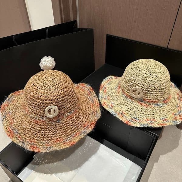 Designer Beach Spring Hats Women Wide Brim Bucket Hat Woman Cap Designers Woven Grass Fisherman Chapeau Breathable Sunscreen Large Brim Vacation