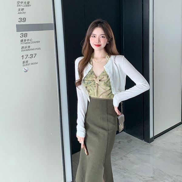 Elegant And Slim-fit Cashmere Polo Designer T-shirt Short Designer Hoodie Coat Knitted Cardigan Long-sleeved Top New Autumn And Winter Women's Clothing