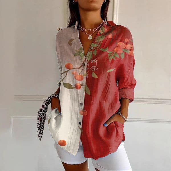 New Women's Long Designer T-shirt Shirt Designer Hoodie Summer European And American Trend Short Sleeve Floral Polo Pattern Print