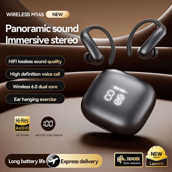 M145 Comfortable Earbuds Immersive Stereo Sound Wireless 6.0 Headset Original Sound Bluetooth Calling Headphones Stereo Earphone Muhan