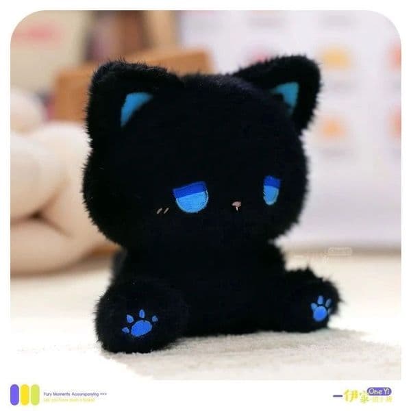 Cute Emo Cat Plush Toy Cartoon Kitten Doll Stuffed Animal Gift for Kids
