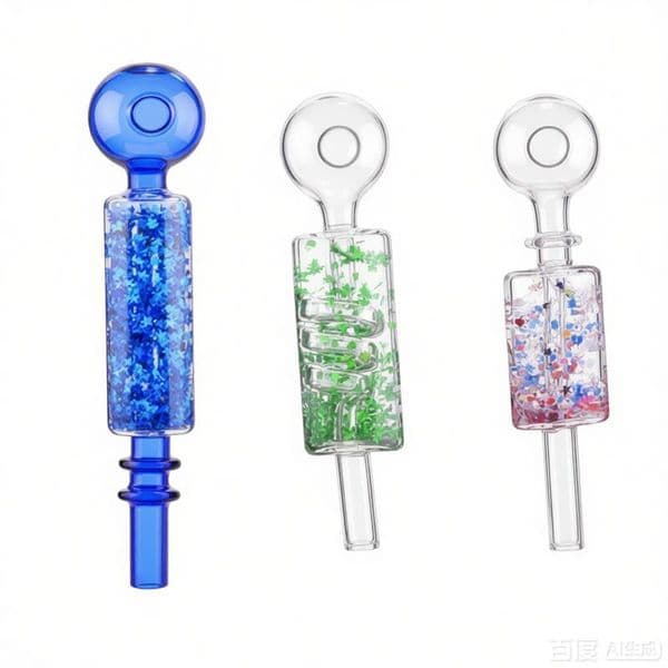 Thick heady Quality colorful Spiral Glass smoking oil burner pipes Glycerin Coil glass spoon pipes portable hand pipe smoking bubbler