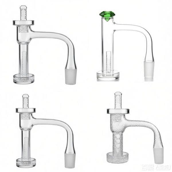 Wholesale10mm 14mm Male Male Female Full Weld Beveled Edge Control Tower Terp Slides Terp Slurper Quartz Banger Nails for glass water oil burner pipe bong