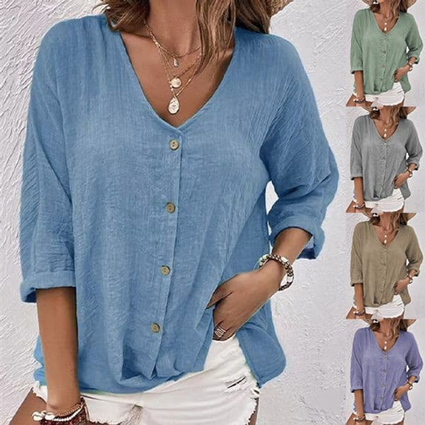Designer T-shirt European And Polo American V-neck Designer Hoodie Pullover Short Sleeve Loose Women's Shirt Casual Women's Top
