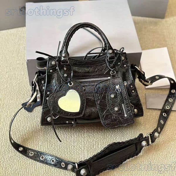 Women Designer Crossbody Bags Handbags Neo Genuine Leather Motorcycle Bag Paris Fashion Shoulder Tote Mirror Purses