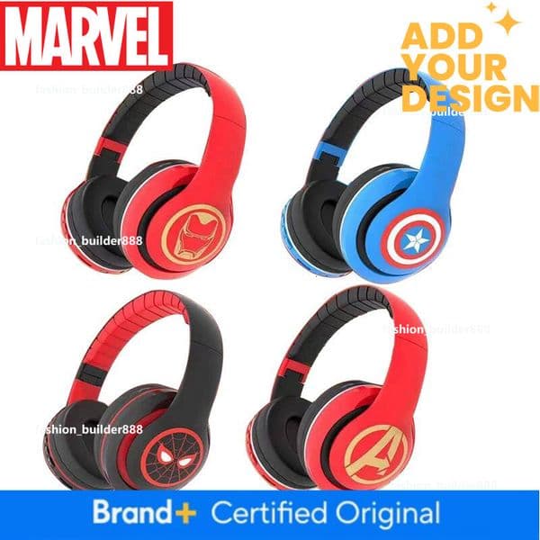 2026 Marvel Spiderman Disney Mickey Wireless Headphones Blutooth Surround Sound Stereo Foldable Earphone Laptop Headset