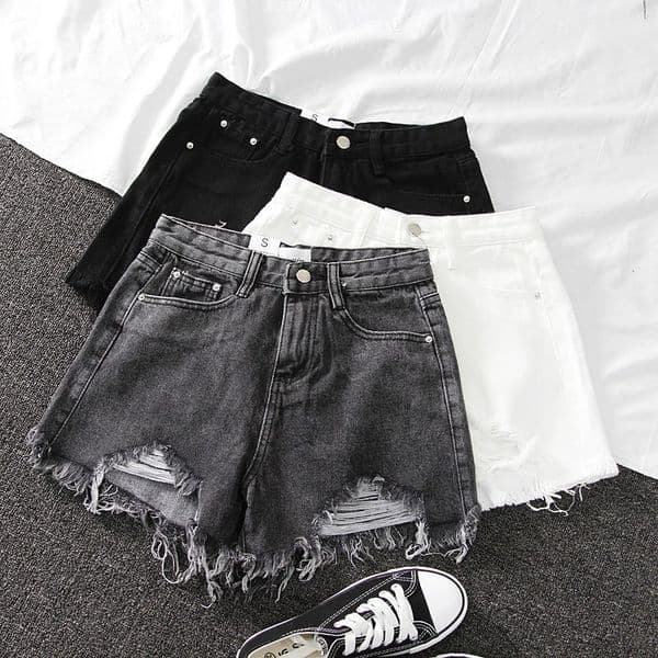 2026 Summer New Denim Designer Pants High-waisted Korean Style Women's Loose Tassel A-line Wide-leg Hot Pants Trendy Brand