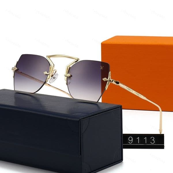 2026 Exclusive Designer Sunglasses Luxury Sunglasses UV Protection Gradient Lens Eyewear Metal Hinge Sun glasses