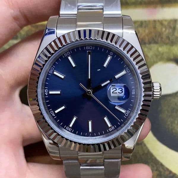 36MM Size ST9 Blue Dial Sapphire Glass 2813 Automatic Mechainca Movement Watch MENS WOMENS WATCH